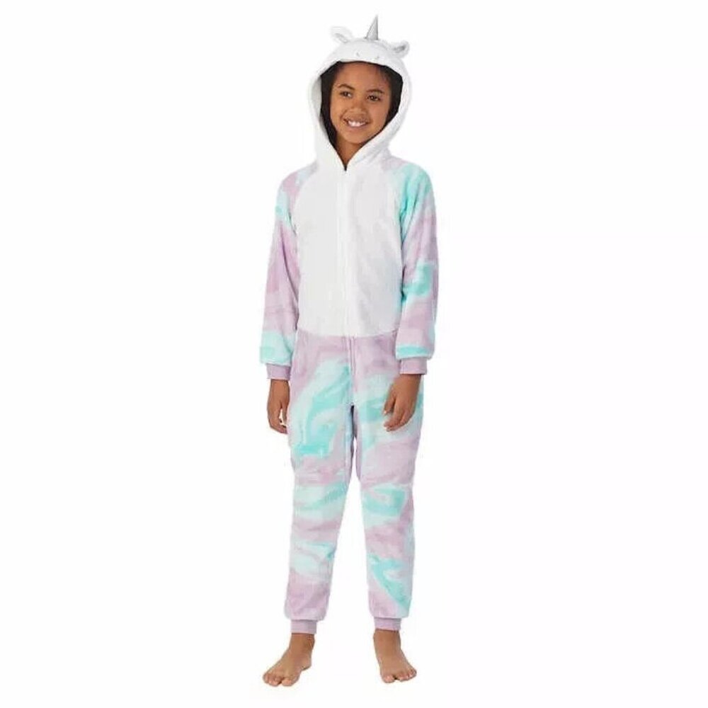 Saint Eve Girls Size Large 14/16 Soft Purple One Piece Unicorn Pajama NWT